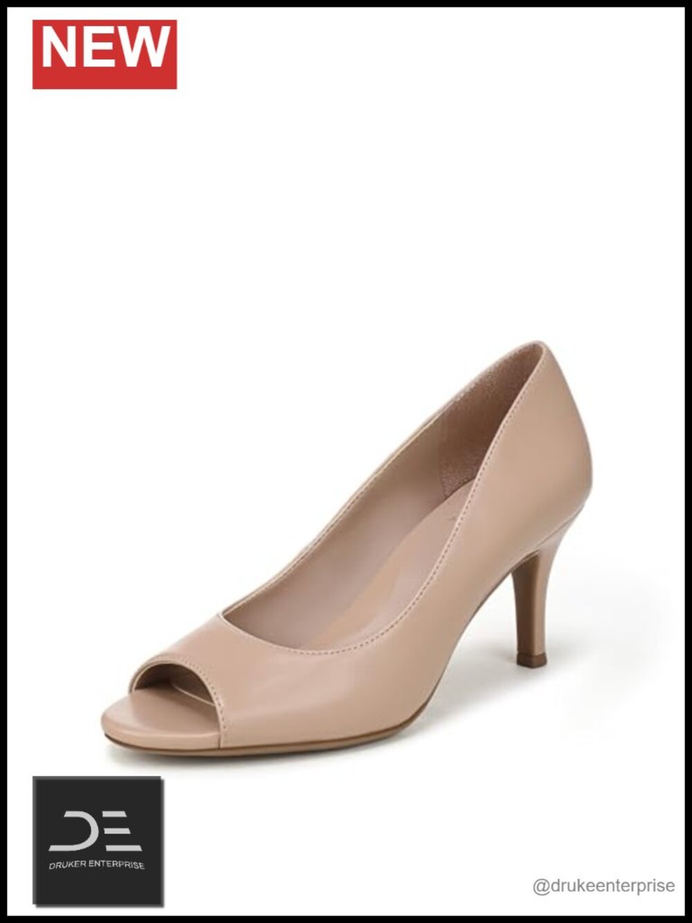 Naturalizer Locke Peep Toe Stiletto Heels Women's Dress Pumps Slip-On